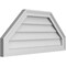 Ekena Millwork Octagonal Top Surface Mount PVC Gable Vent w/ 2"W x 1-1/2"P Brickmould Frame, 30"W x 14"H GVPOT30X1402SN - alternate 2